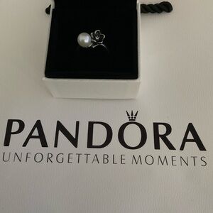 Pandora cz pearl ring